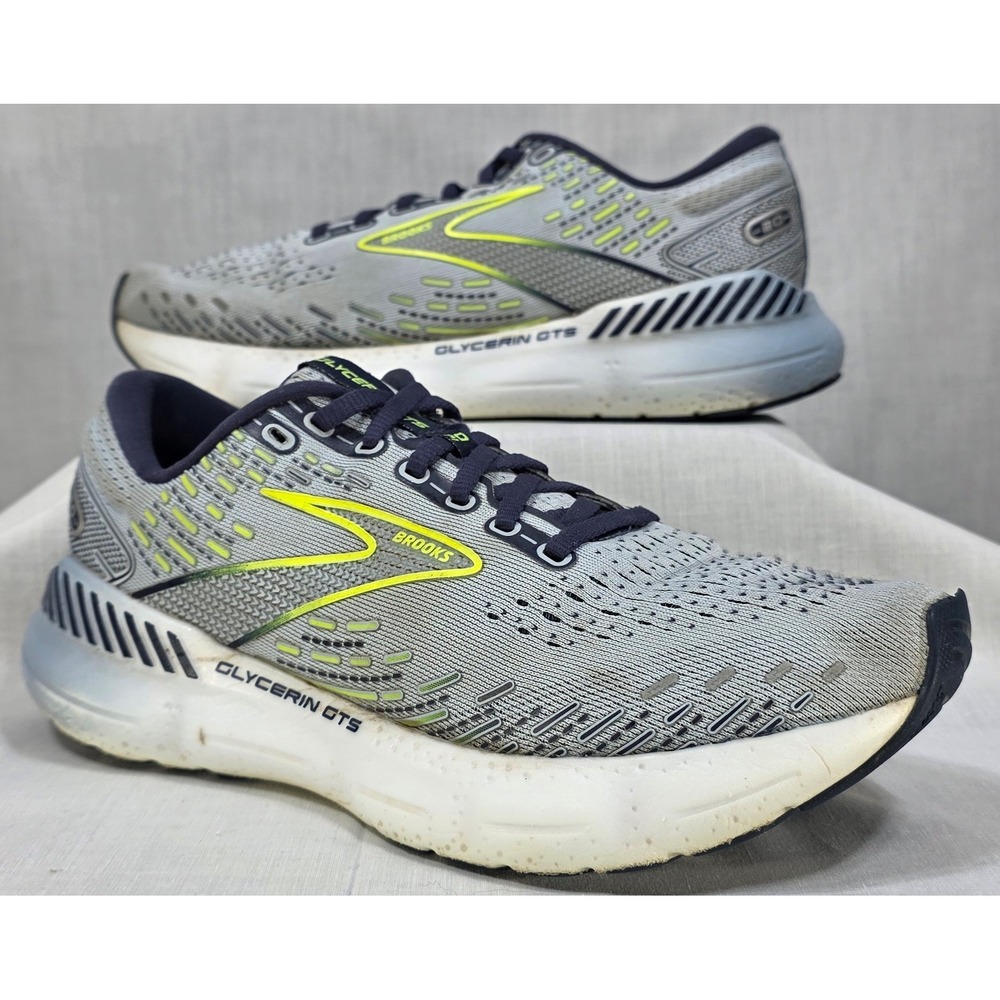 Brooks‎ Glycerin GTS 20 Womens Running Shoes Grey Yellow 1203701B416 Size 8